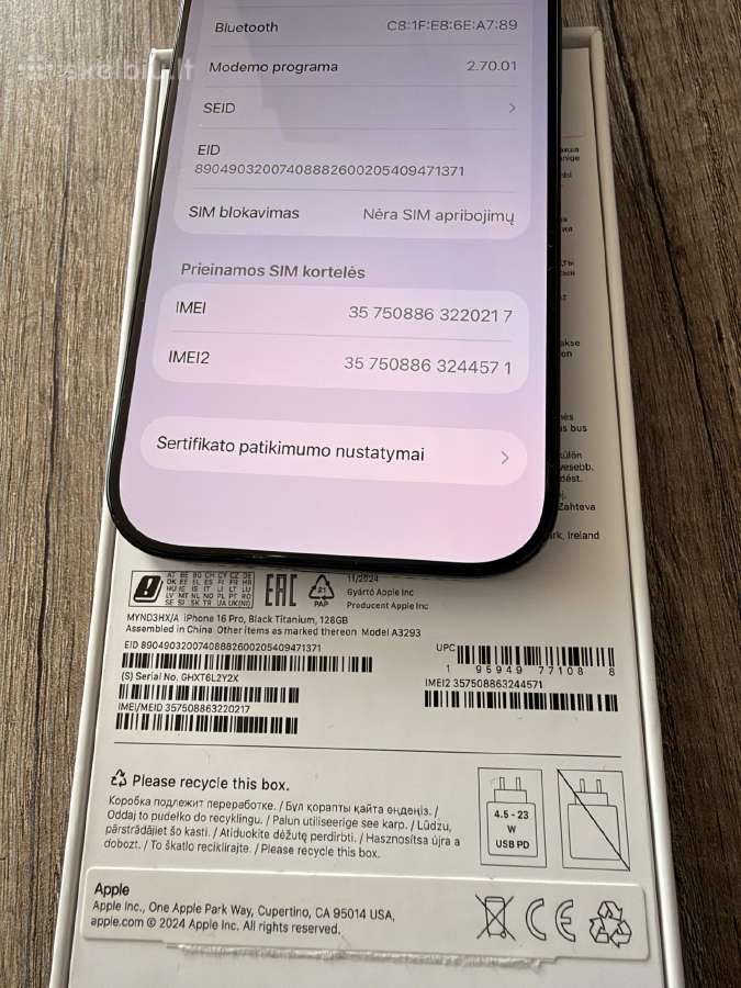 iPhone 16 Pro black - nuotraukos Nr. 4
