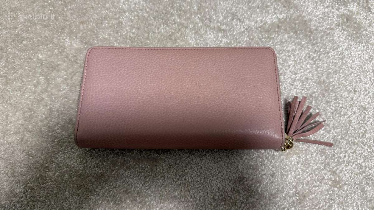 Orginali Gucci rožinė odinė piniginė - nuotraukos Nr. 2
