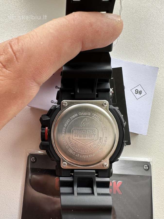 Casio G-shock Ga-400-1bdr vyriškas laikrodis - nuotraukos Nr. 3