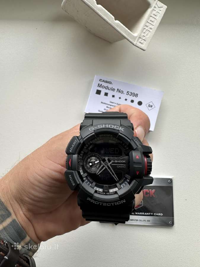 Casio G-shock Ga-400-1bdr vyriškas laikrodis - nuotraukos Nr. 5