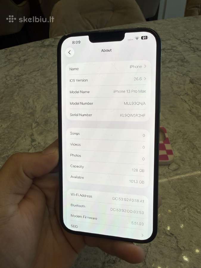 iPhone 13 pro max, 128gb - nuotraukos Nr. 4