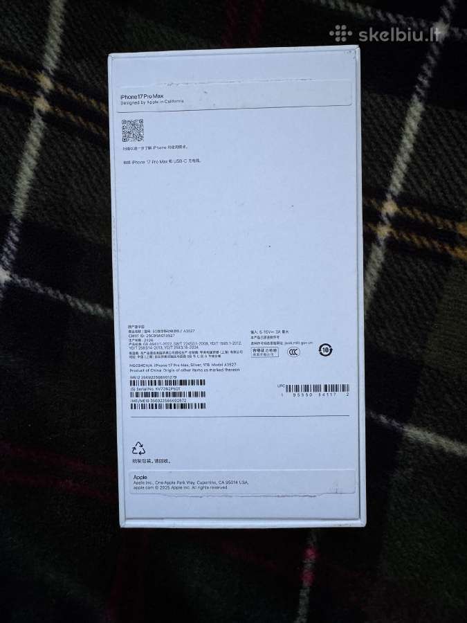 Naujas iPhone 17 Pro Max 1tb - nuotraukos Nr. 3