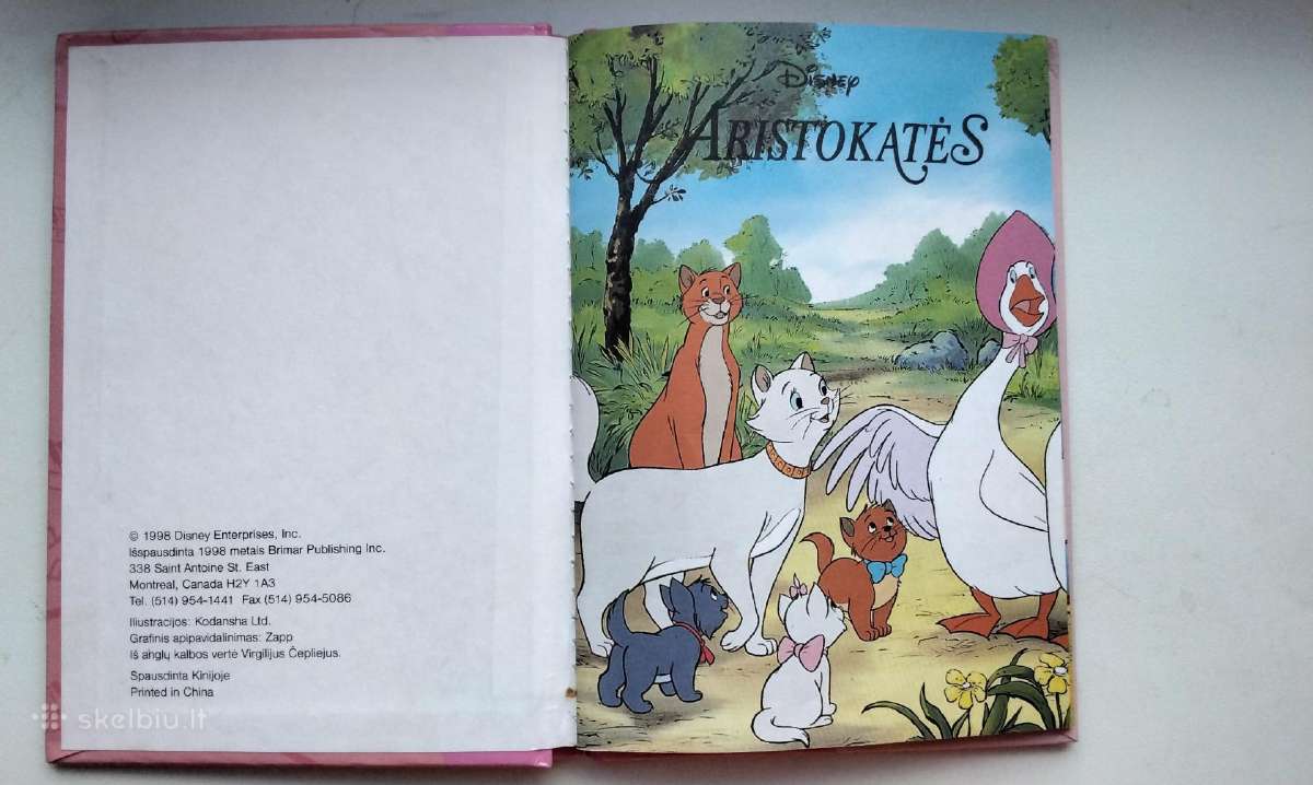 W. Disney. Aristokratės. 1998 m. leid - nuotraukos Nr. 2