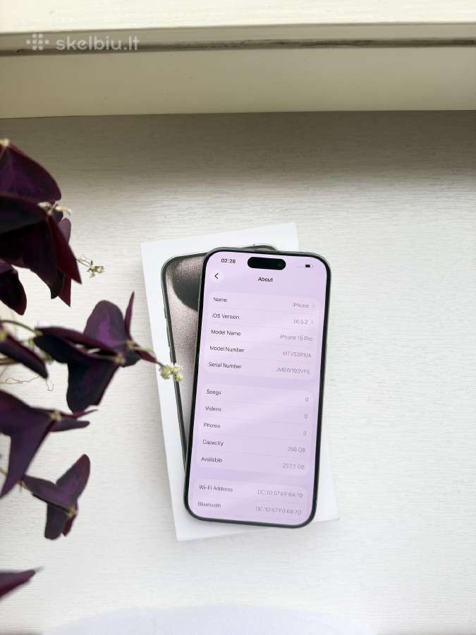 Apple iPhone 15 pro 256gb - nuotraukos Nr. 10