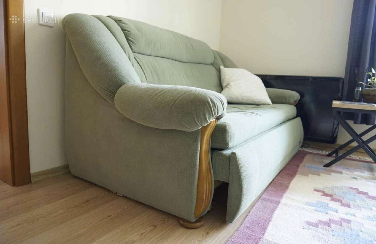 Minkštų baldų komplektas sofa-lova ir fotelis - nuotraukos Nr. 4