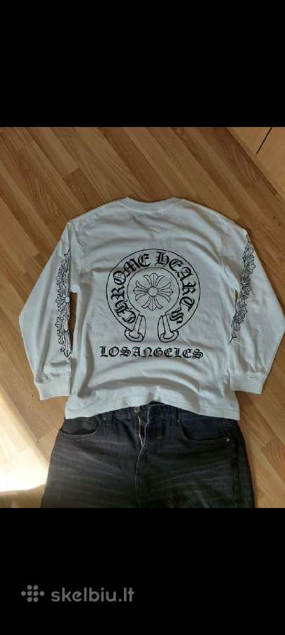 Chrome Longsleeve marškinėliai balti - nuotraukos Nr. 2