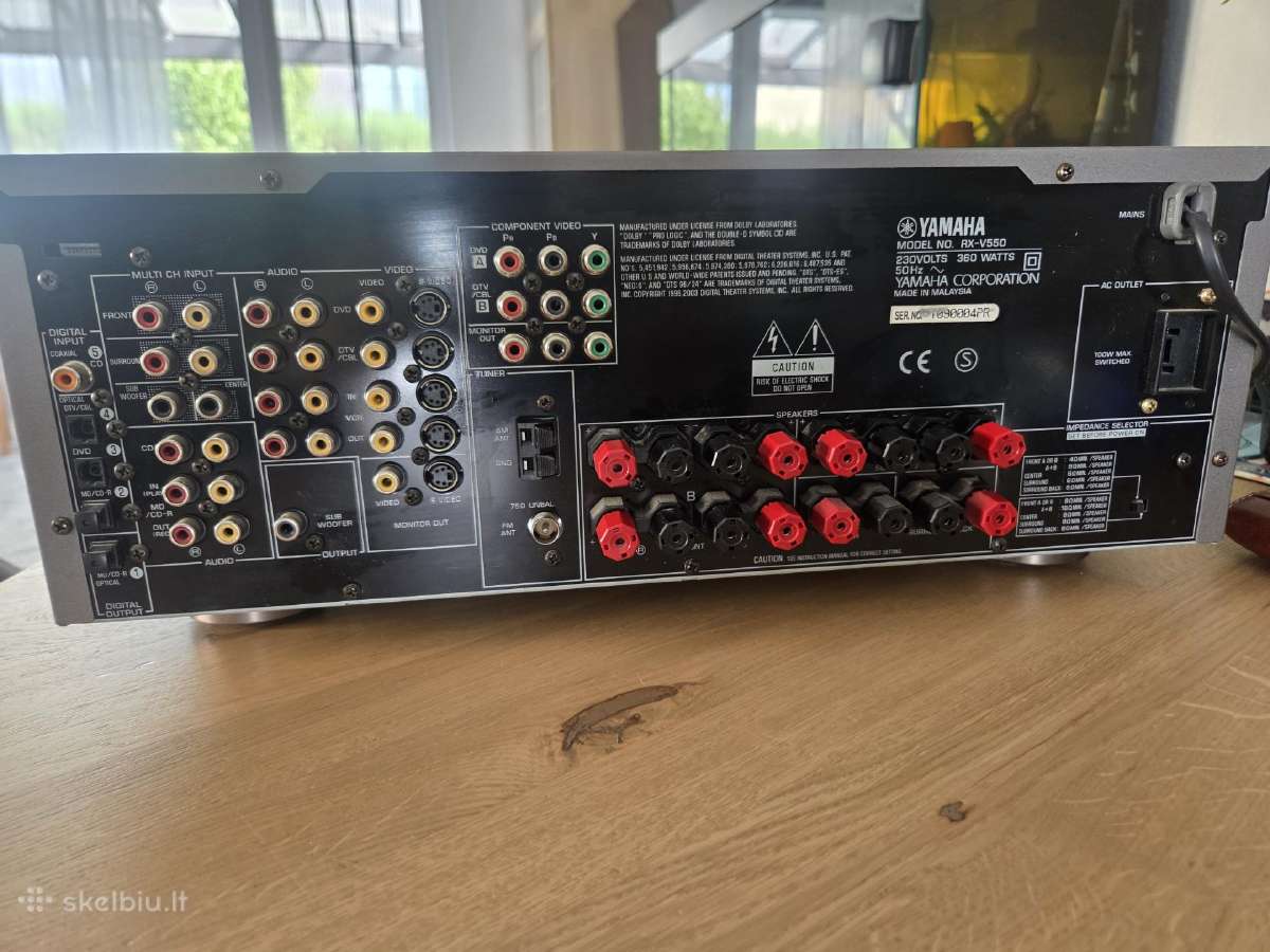 Yamaha Rx-550v - nuotraukos Nr. 3