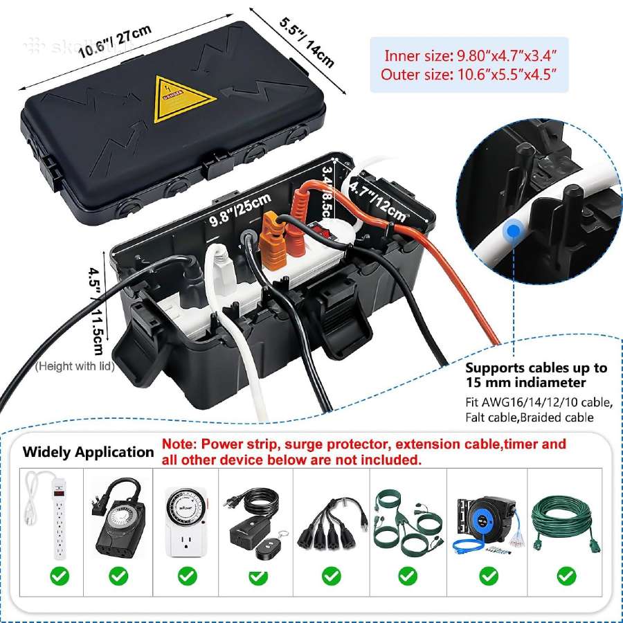 Ip54 apsauginė dėžutė elektros jungtims, 27 14 - nuotraukos Nr. 2