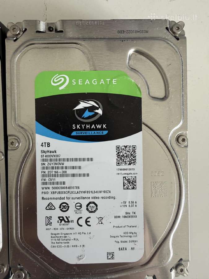 4tb HDD – Seagate Skyhawk / Wd Purple – 100% - nuotraukos Nr. 2