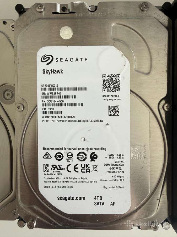 4tb HDD – Seagate Skyhawk / Wd Purple – 100% - nuotraukos Nr. 4