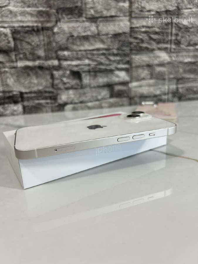 iPhone 14 white 128gb 85% - nuotraukos Nr. 3
