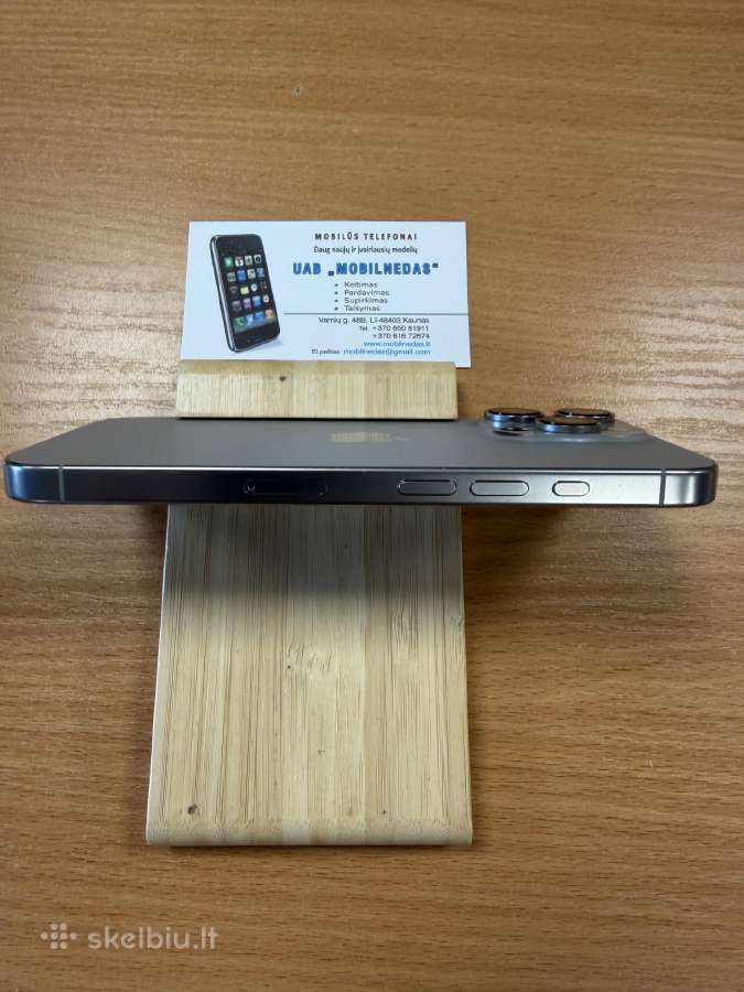 iPhone 16 Pro 128gb Natural Titanium Kaina 670eur - nuotraukos Nr. 4