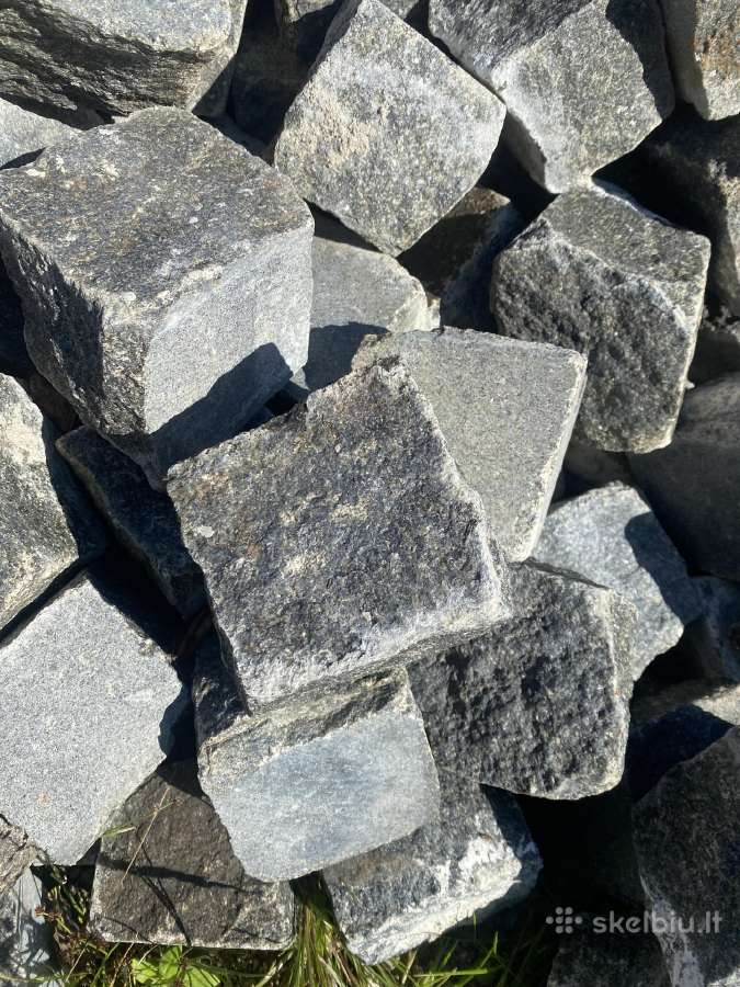 Granito trinkelės, skeltos 10x10x10 - nuotraukos Nr. 2