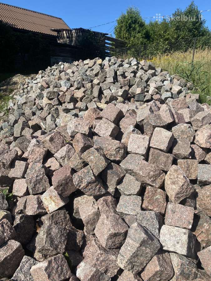 Granito trinkelės, skeltos 10x10x10 - nuotraukos Nr. 6