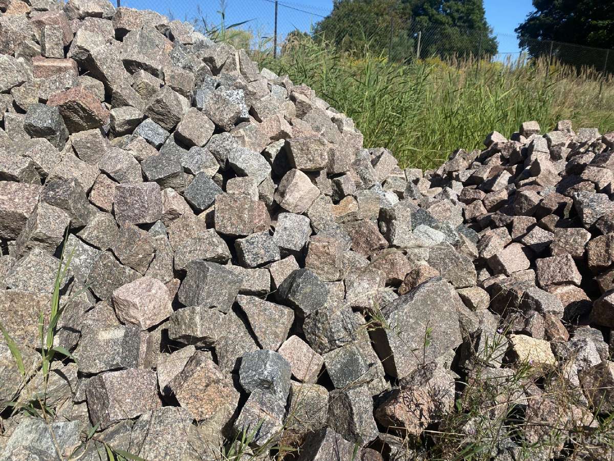 Granito trinkelės, skeltos 10x10x10 - nuotraukos Nr. 8