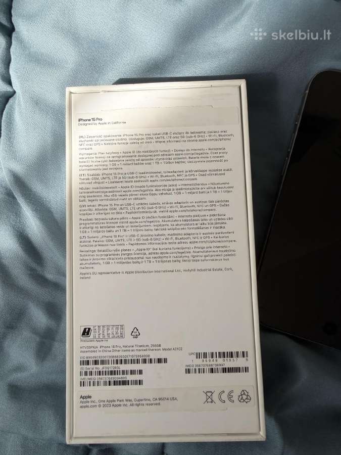 iPhone 15 pro -256 GB - nuotraukos Nr. 2