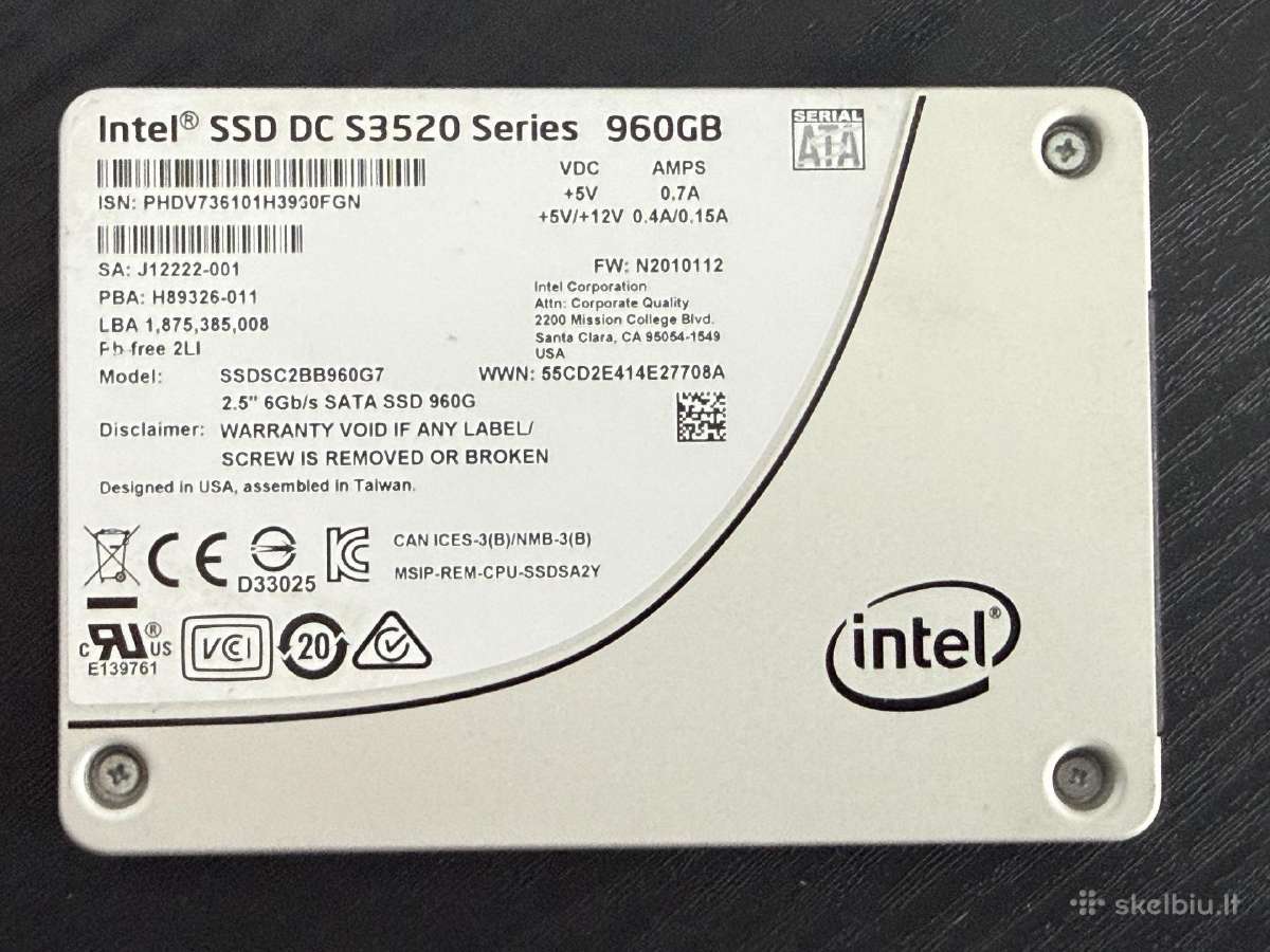 960gb SSD Samsung / Intel / Micron / Sandisk - nuotraukos Nr. 4