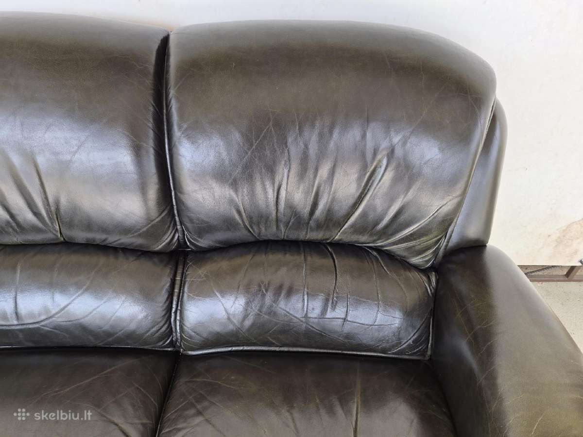 Odinė sofa - nuotraukos Nr. 3