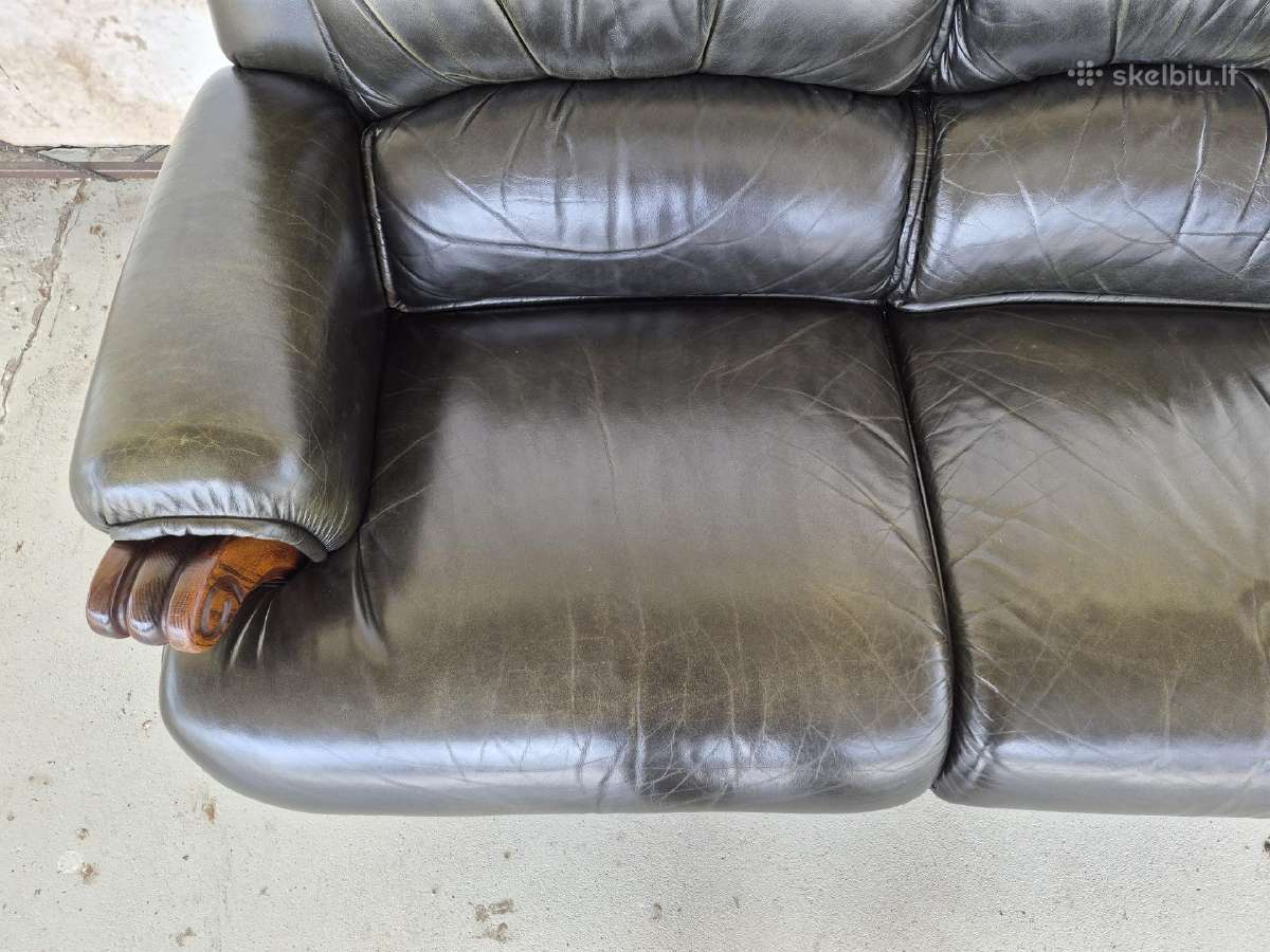 Odinė sofa - nuotraukos Nr. 4