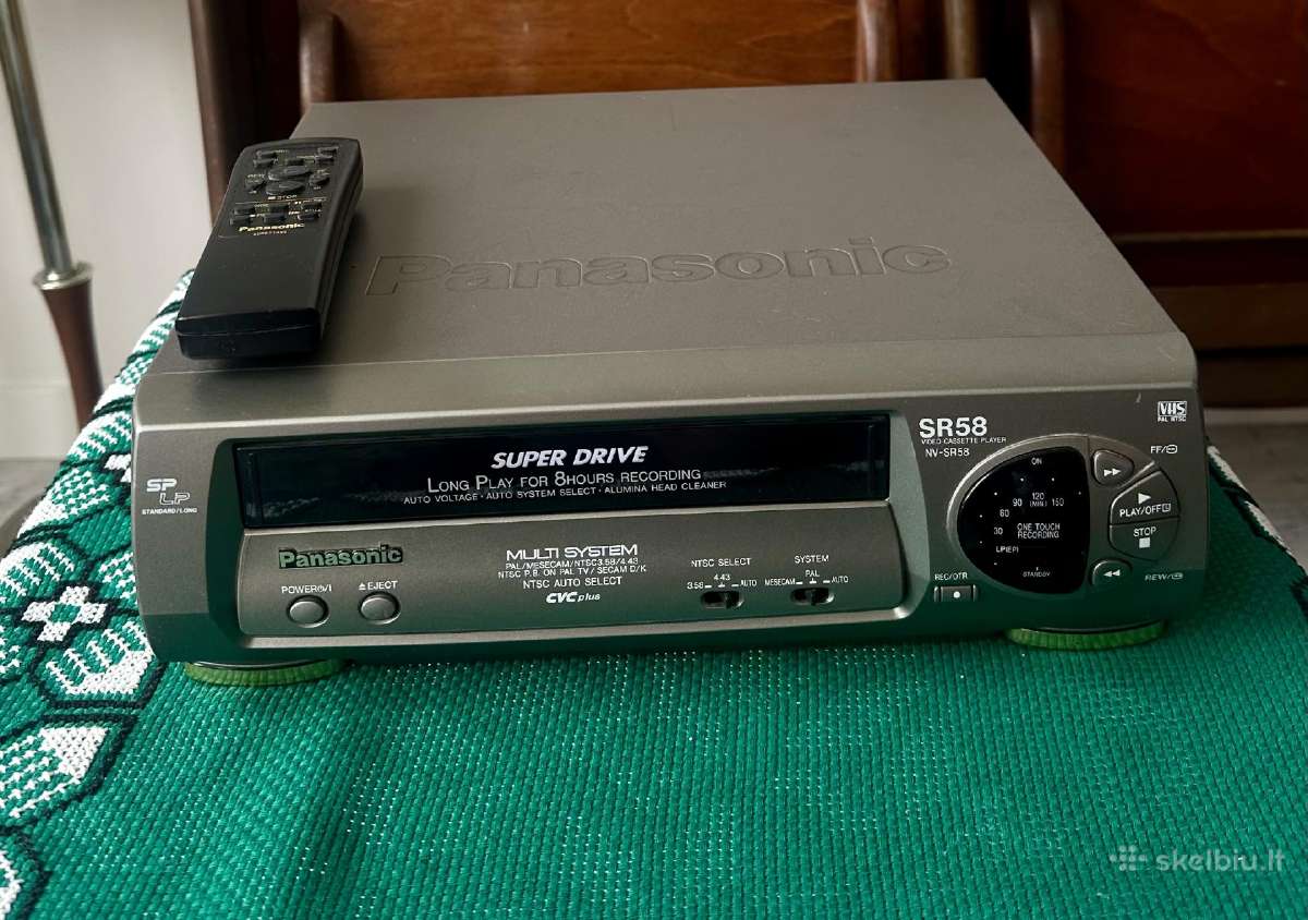 Panasonic Nvsr58 Multi-system Vcr & remote - nuotraukos Nr. 11