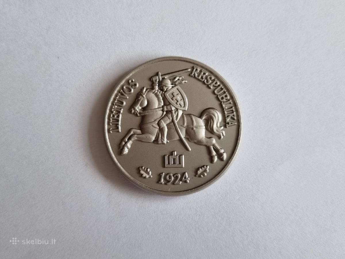5 Litai 1924m bandyminė moneta nebuvo išleista. - nuotraukos Nr. 2