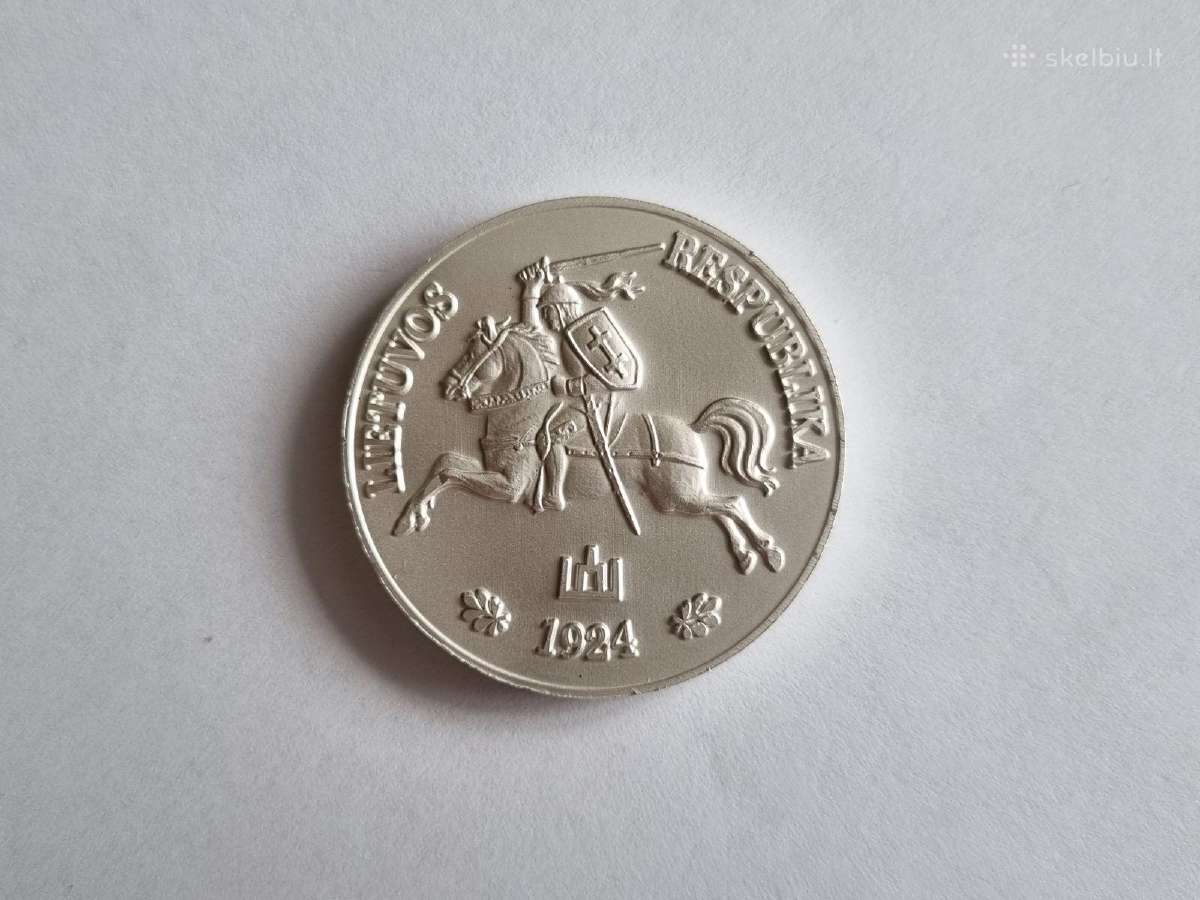 10 Litų 1924m Bandyminė moneta nebuvo išleista. - nuotraukos Nr. 2