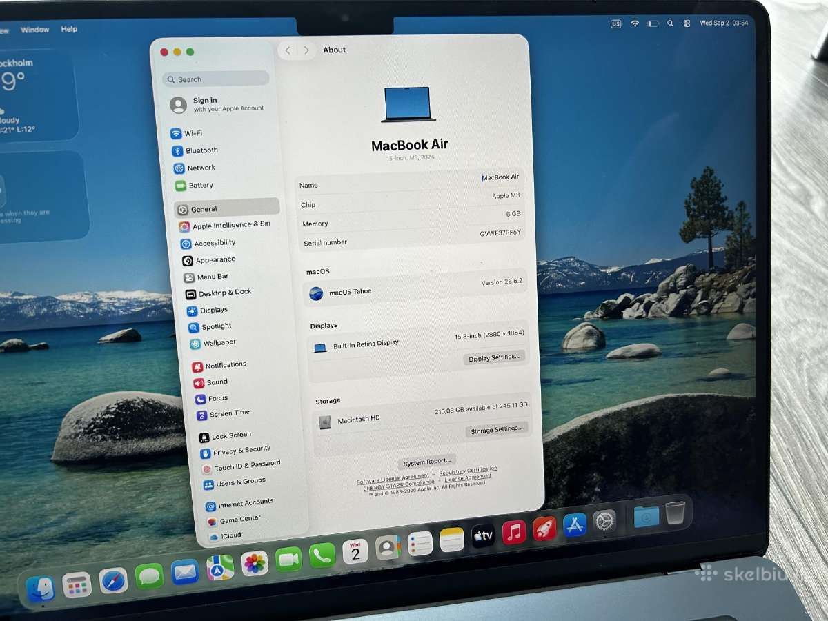 MacBook Air M3 15-inch - nuotraukos Nr. 4
