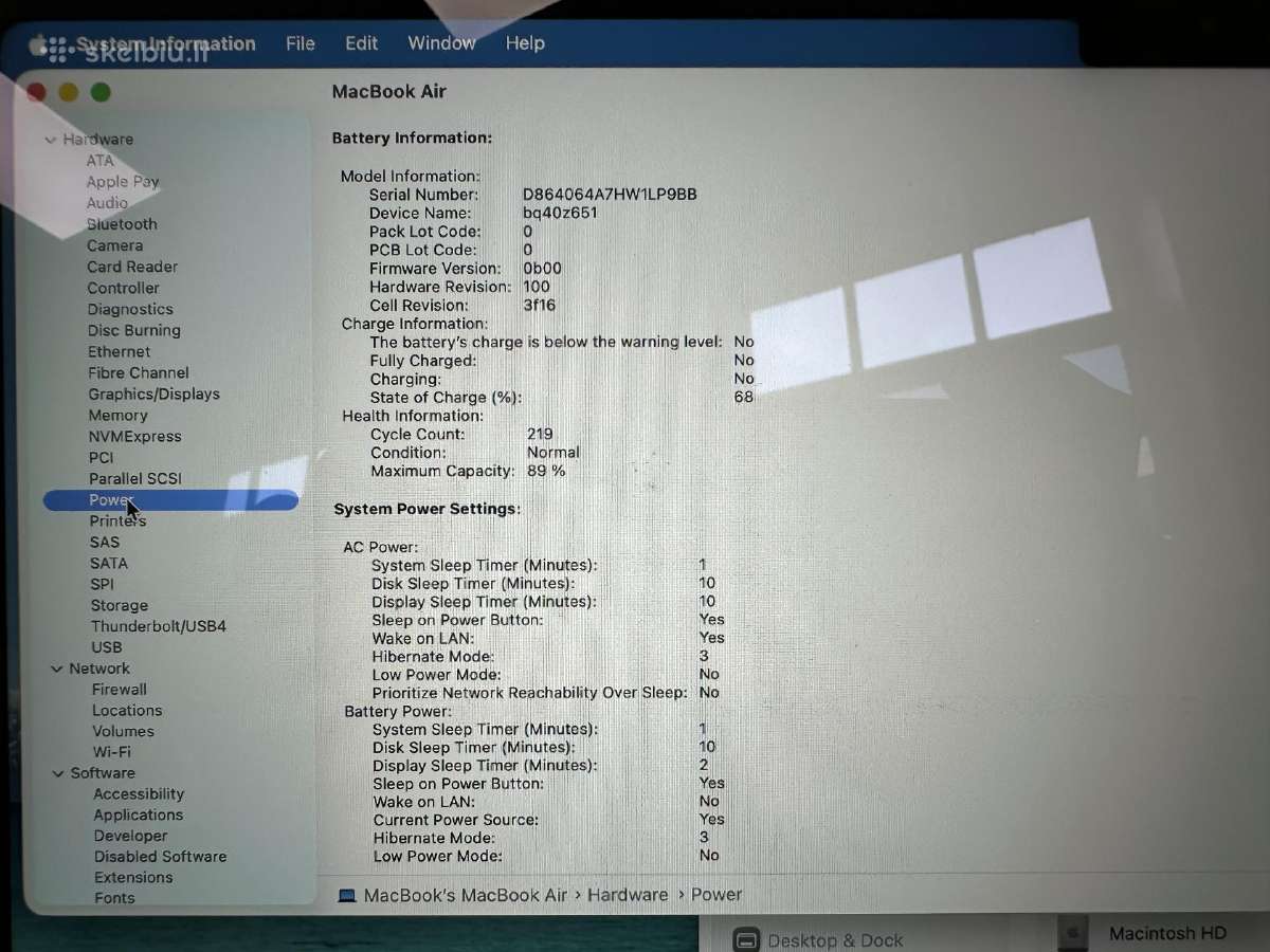 MacBook Air 15 2024 M3/8/256/cycle 219 - nuotraukos Nr. 4