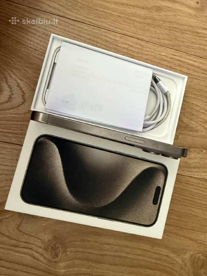 iPhone 15 pro 128gb 100% - nuotraukos Nr. 2