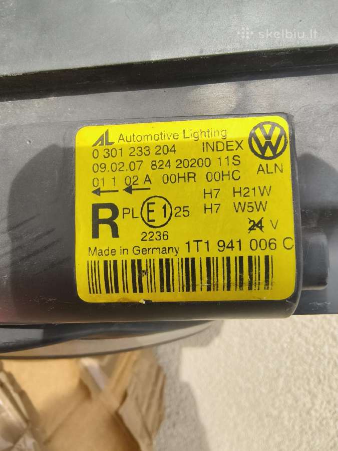 VW Touran žibintas - nuotraukos Nr. 2