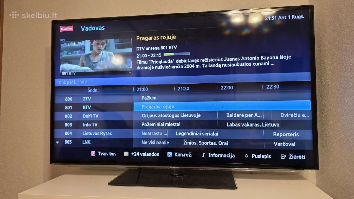 Parduodu didelį išmanų televizorių Samsung TV 55" - nuotraukos Nr. 2