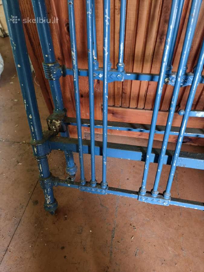 XX a. pr. autentiška metalinė lova - nuotraukos Nr. 5