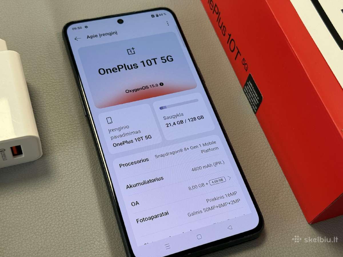 Oneplus 10t su 120w krovikliu - nuotraukos Nr. 6