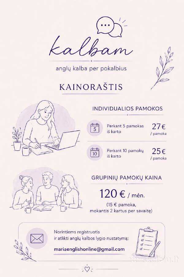 Kalbėkite Angliškai Laisviau - 15 metų patirtis - nuotraukos Nr. 3