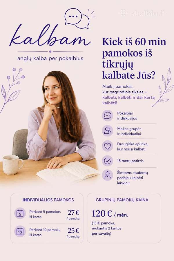 Kalbėkite Angliškai Laisviau - 15 metų patirtis - nuotraukos Nr. 4