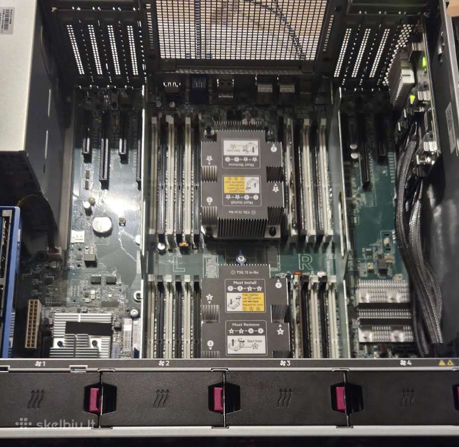 Hp Ml350 Gen10 16sff 2x Xeon 4208 RAM 128gb - nuotraukos Nr. 4