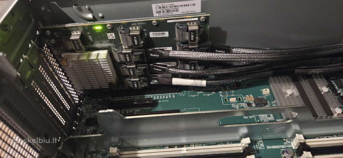 Hp Ml350 Gen10 16sff 2x Xeon 4208 RAM 128gb - nuotraukos Nr. 5