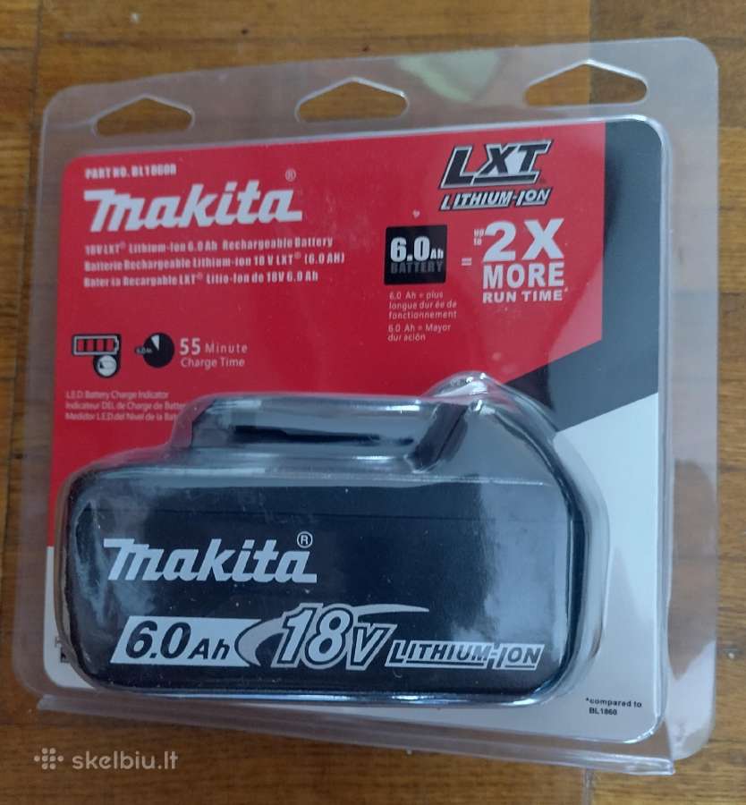 Makitos 18v 6 Ah 108wh - nuotraukos Nr. 4