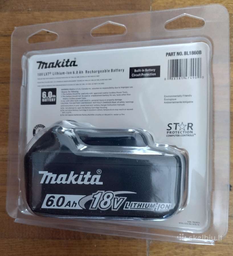 Makitos 18v 6 Ah 108wh - nuotraukos Nr. 5