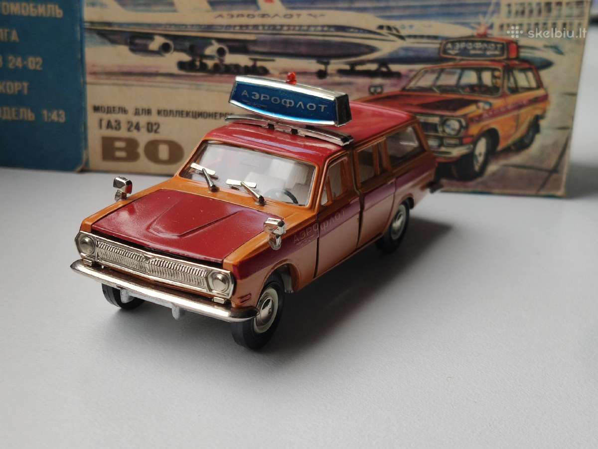 1:43 gaz 24-02 aeroflot volga ussr - nuotraukos Nr. 5