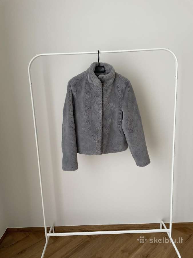 Vero Moda pilka dirbtinio kailio striukė S dydis - nuotraukos Nr. 3