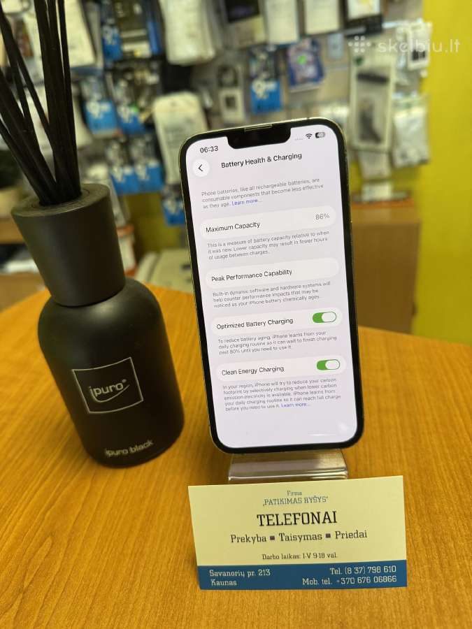 iPhone 13pro 128gb Blue Su Garantija - nuotraukos Nr. 4