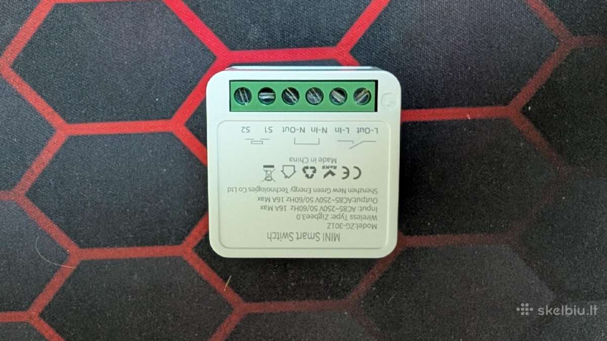 Zigbee jungiklis (Mini Smart Switch, model Zg-301) - nuotraukos Nr. 2