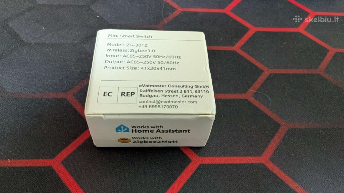 Zigbee jungiklis (Mini Smart Switch, model Zg-301) - nuotraukos Nr. 4