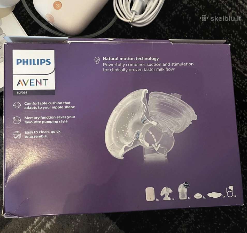 Philips Avent elektrinis pientraukis Scf395 - nuotraukos Nr. 2