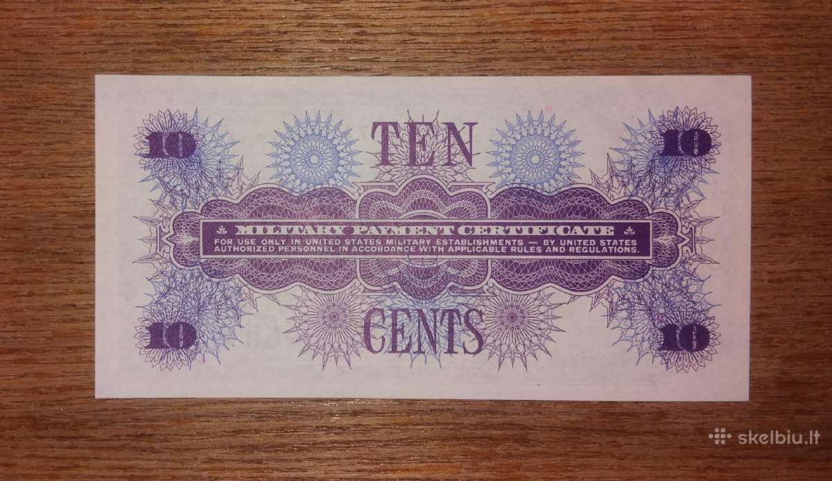 JAV 10 centu banknotas - nuotraukos Nr. 2