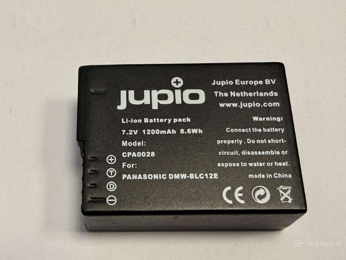 Akumuliatoriai Leica BP-dc12-e, Jupio Cpa0028 - nuotraukos Nr. 6