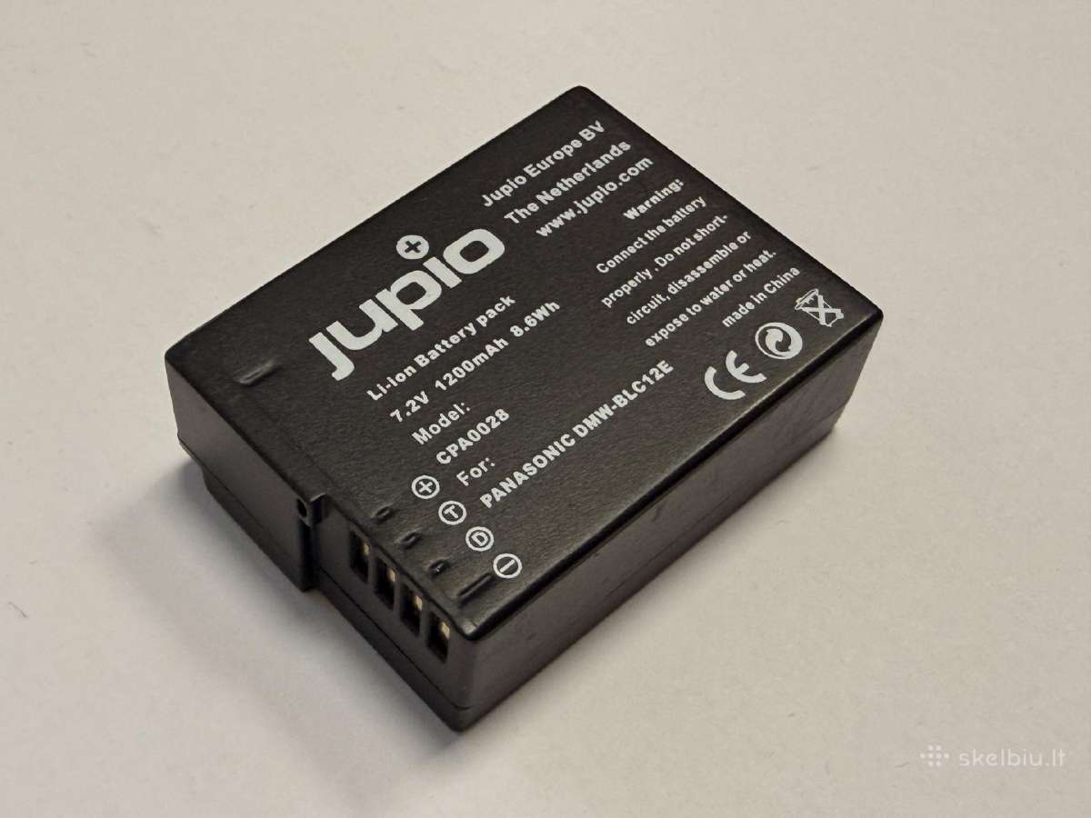 Akumuliatoriai Leica BP-dc12-e, Jupio Cpa0028 - nuotraukos Nr. 7