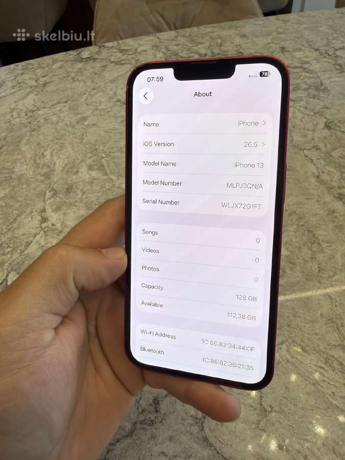 iPhone 13, 128gb - nuotraukos Nr. 5