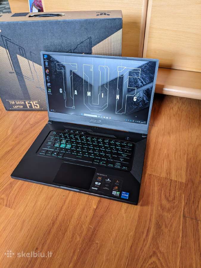 Ausu tuf dash f15 / i7-11370h / Rtx 3060 / 144hz - nuotraukos Nr. 2